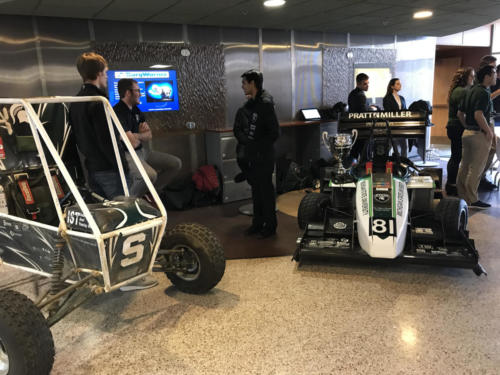 The Baja and Formula Engineering student groups show off their vehicles