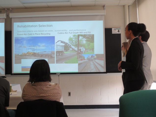 CE students presenting their Design Day project
