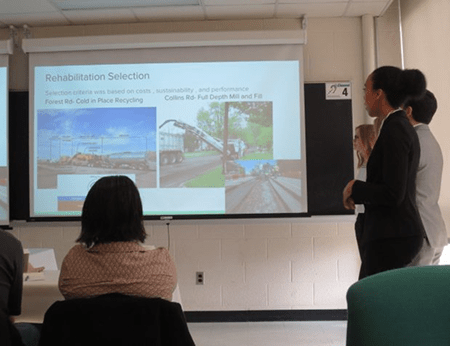 CE students presenting their Design Day project