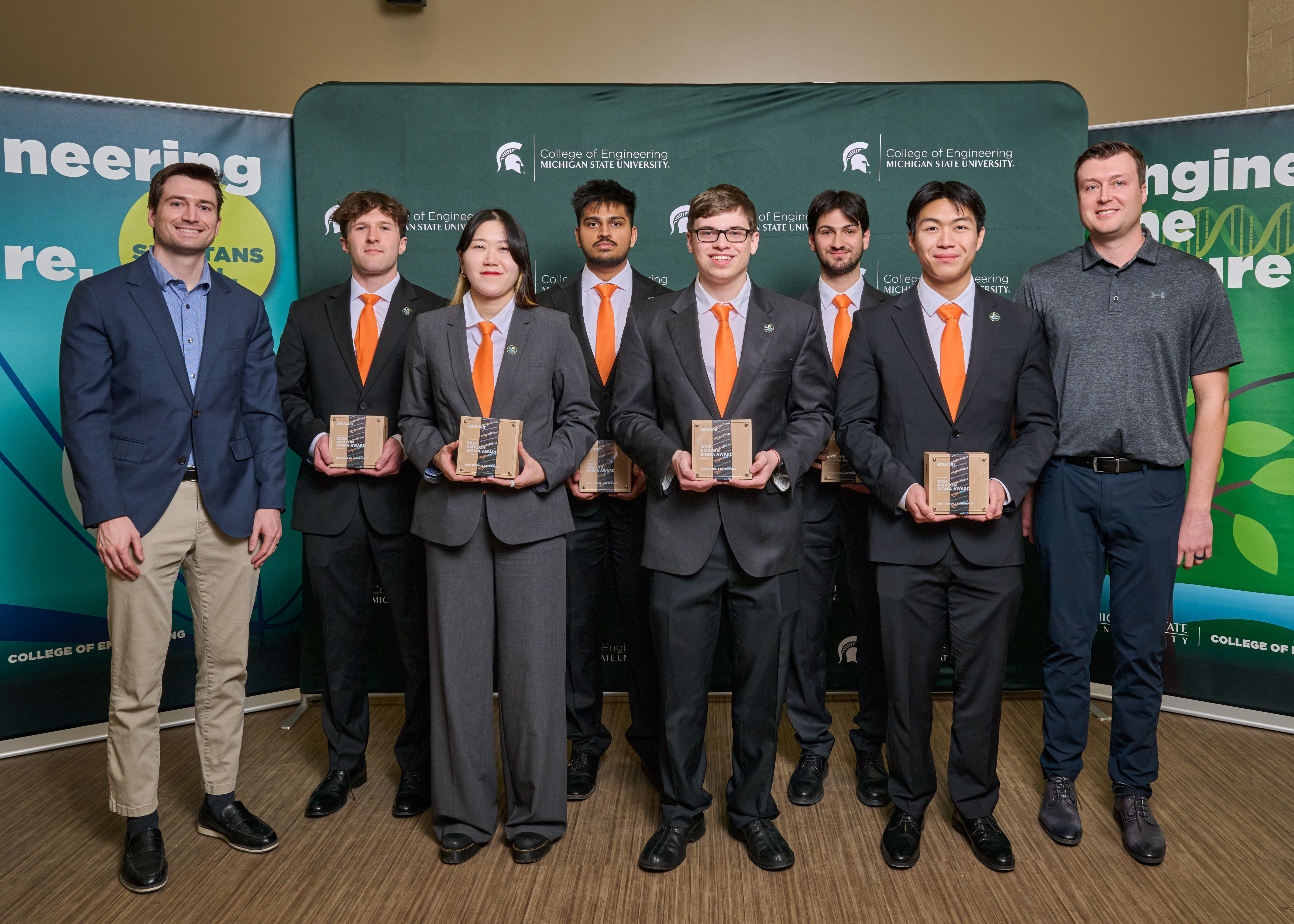 Left to right: Ethan Tunney, Jiwoo Jeong, Meet Patel, Daniel Berezovsky, Ziad Bakki, Tyler Nguyen