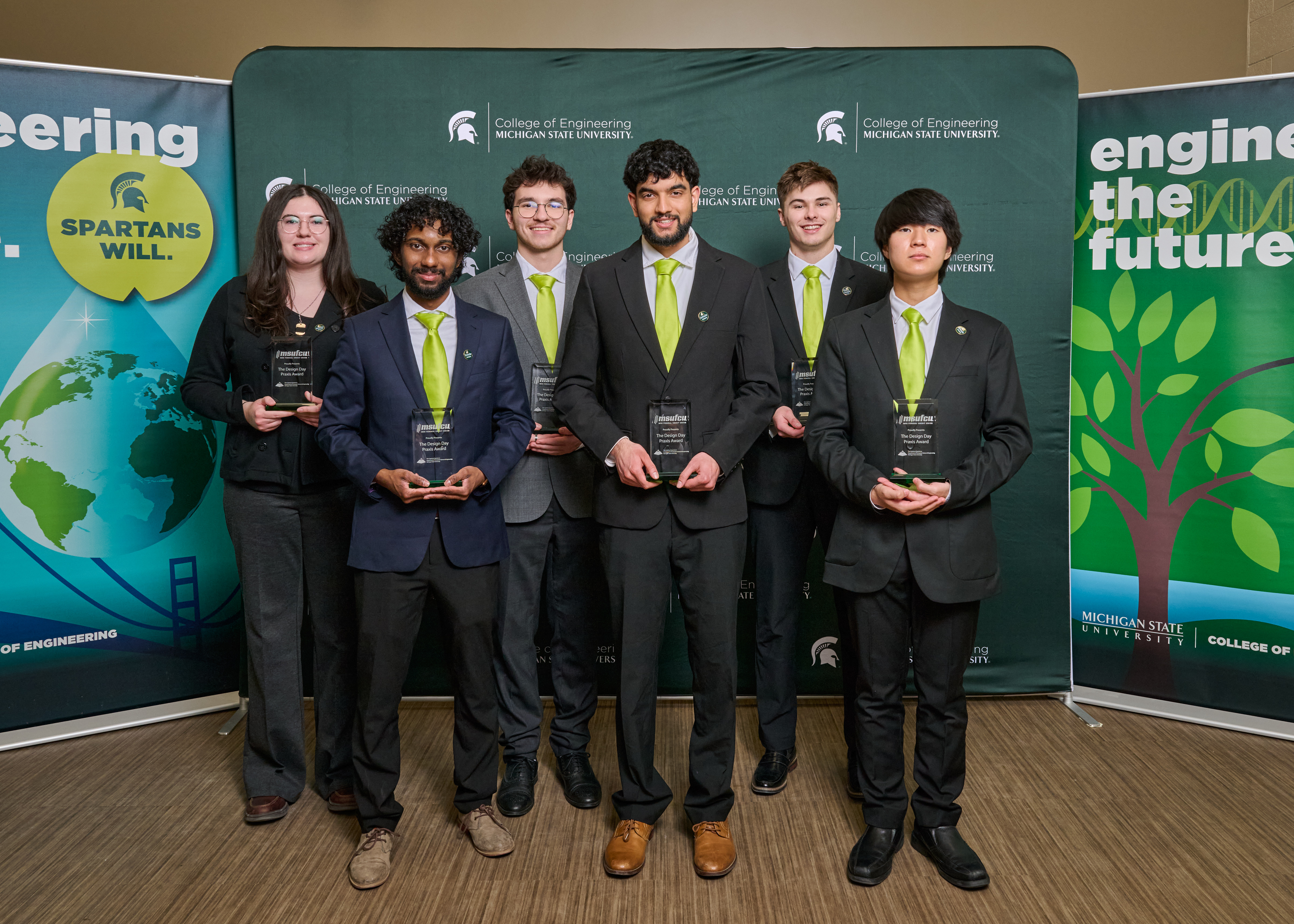 Left to right: Isabella Nelsen, Abhay Saji, Umut Temel, Zakariya Sattar, Nicholas Seals, David Oh 