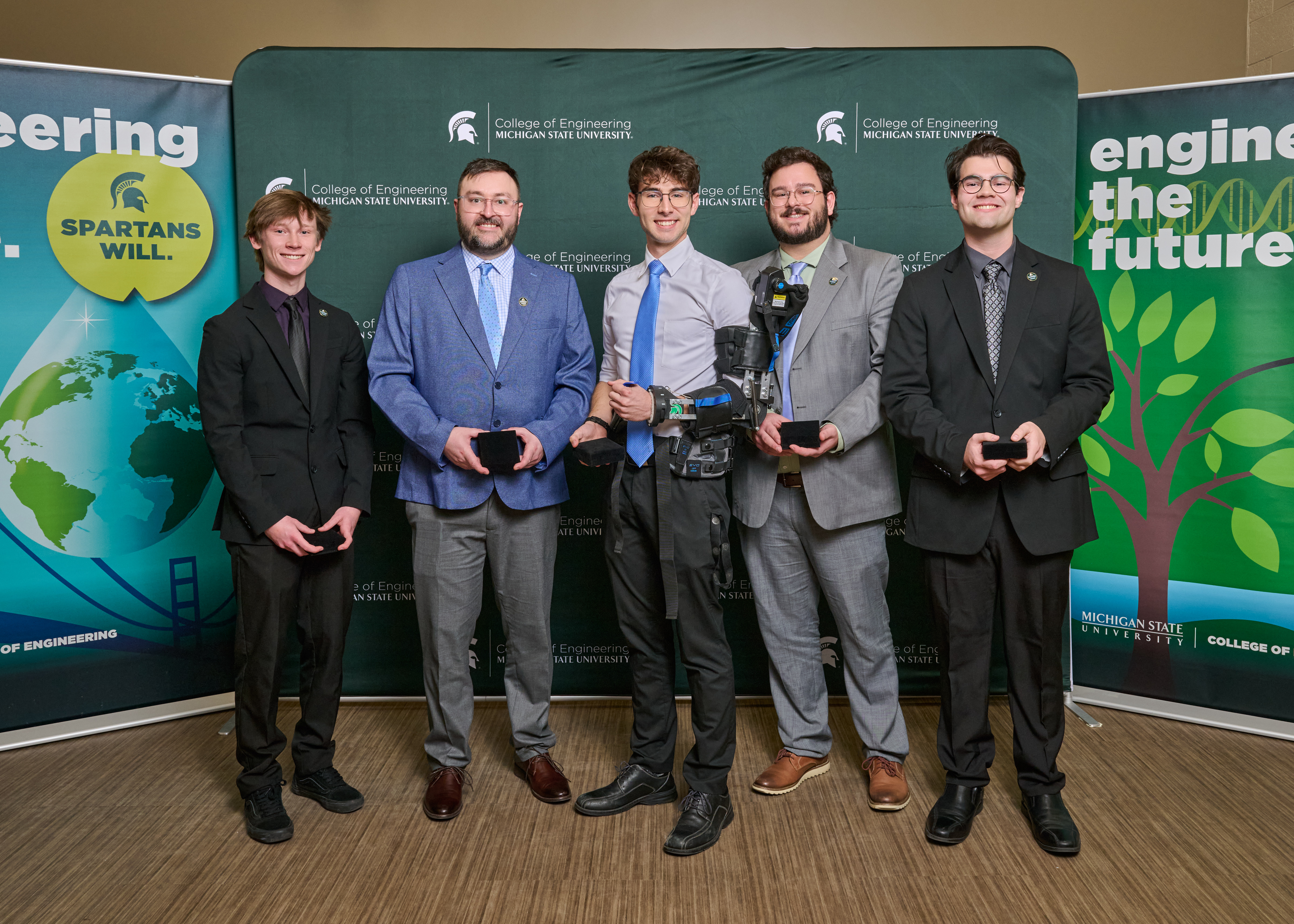Left to right: Damon McConnell, Miles Hayes, Brody Stack, Finn Jarvis, Brandon Davies 