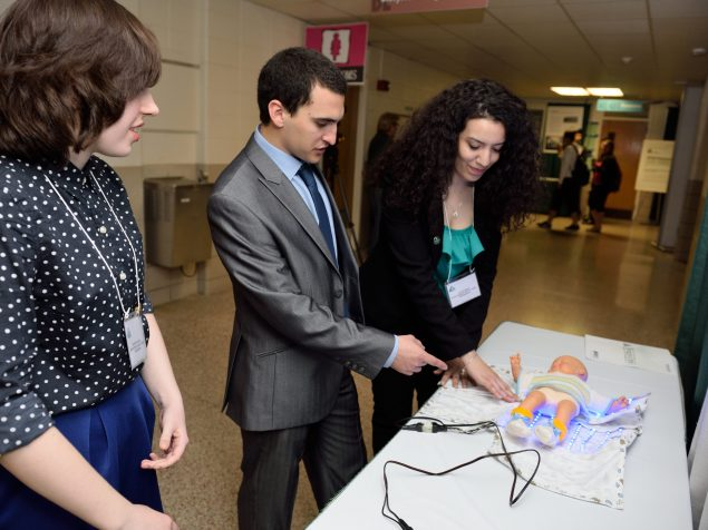 BE students presenting their Design Day project