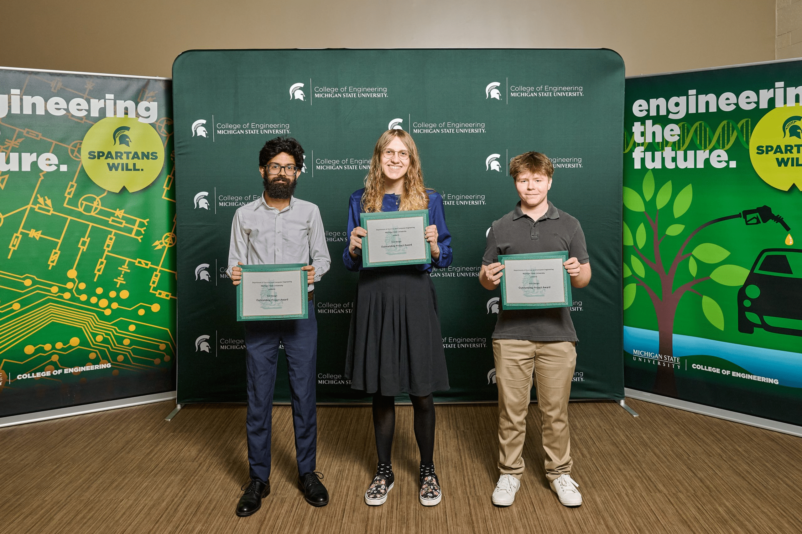 Shivanshu Ojha, Rose Spangler, Avery Wiklund