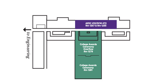 1st floor layout of Anthony Hall