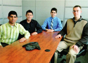 Team Members (L-R): Kashif Khan, Jeffrey Yang, Dennis Cornwell, Zach Church