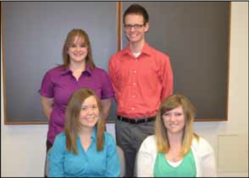 Team Members (B to F, L to R): Kelsey Downey, Ander Rochefort, Sarah Steudle & Maddie Saylor
