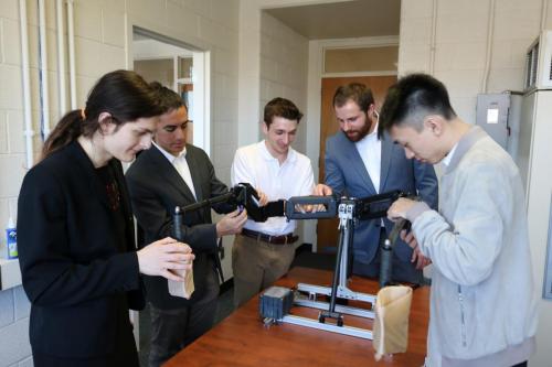 Team Urban Science tweaks their Mobile Maestro exoskeleton arm